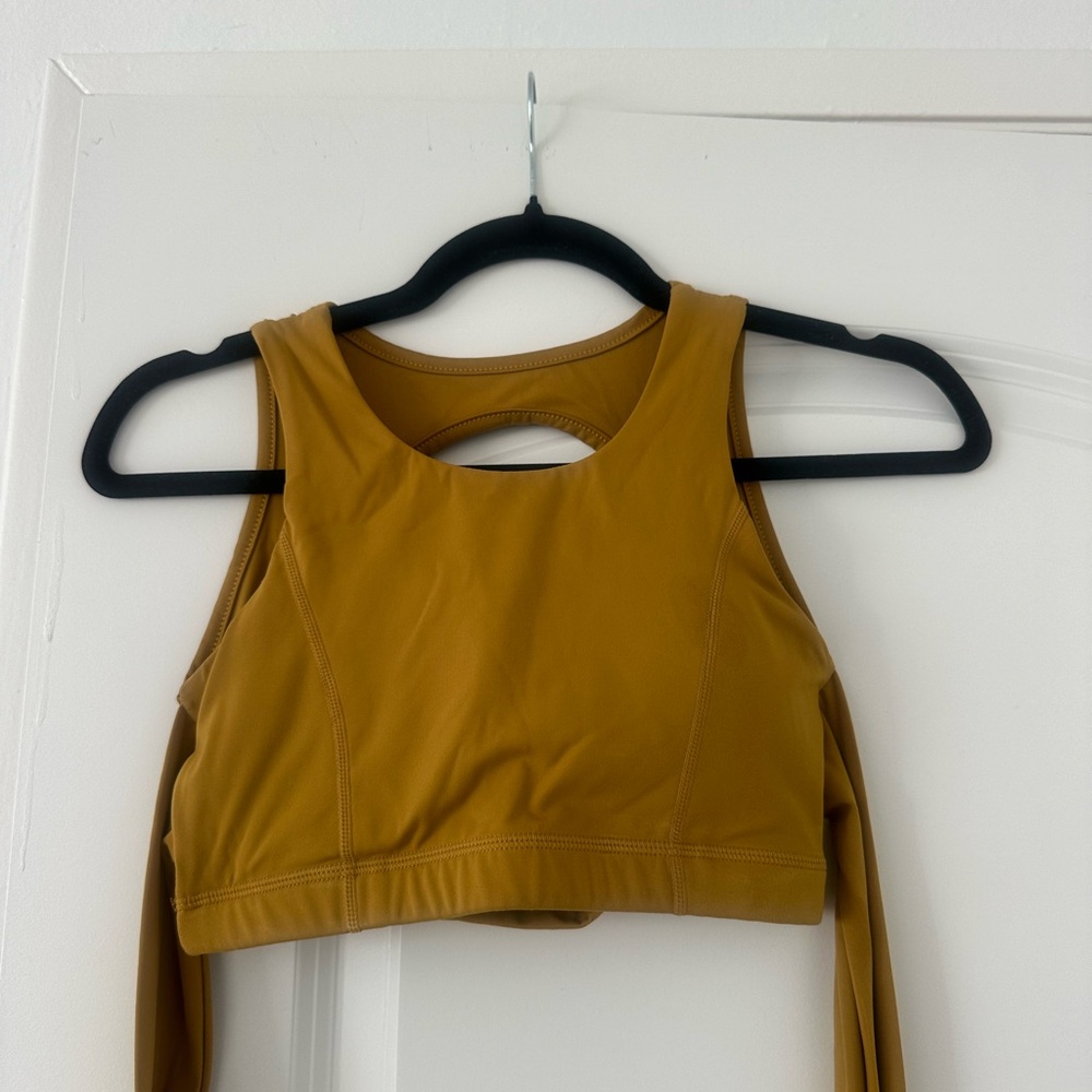 Mustard Yellow Women's Crop Top